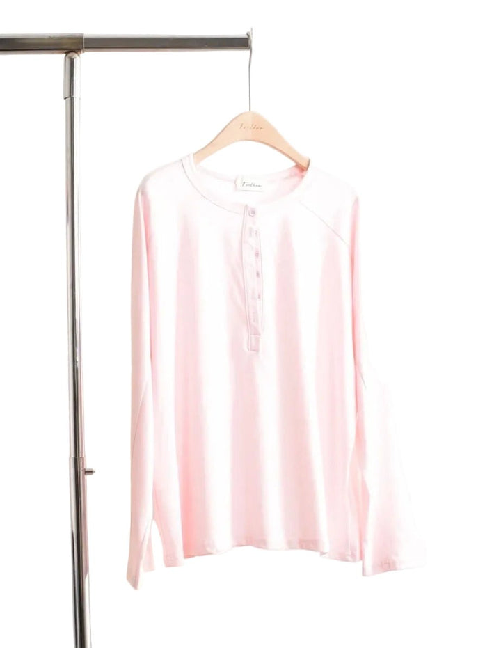 Clever Alice Kristen Henley Long Sleeve - clever alice