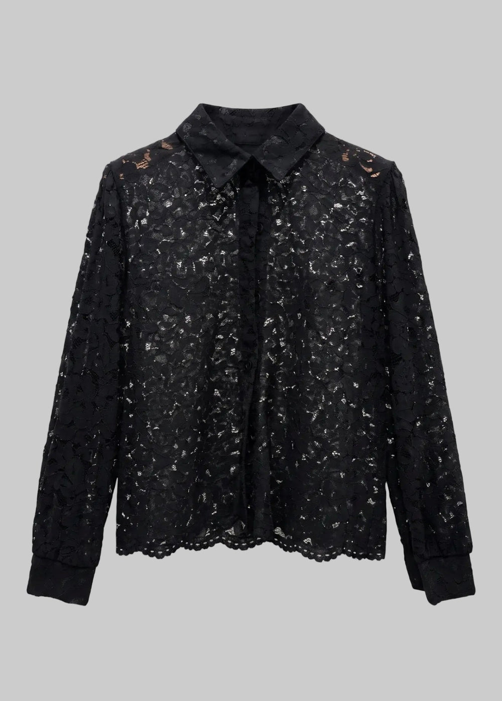 Clever Alice Lace Button Down - clever alice