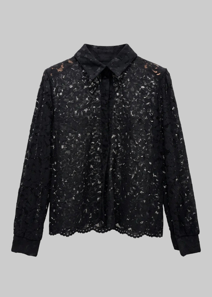 Clever Alice Lace Button Down - clever alice