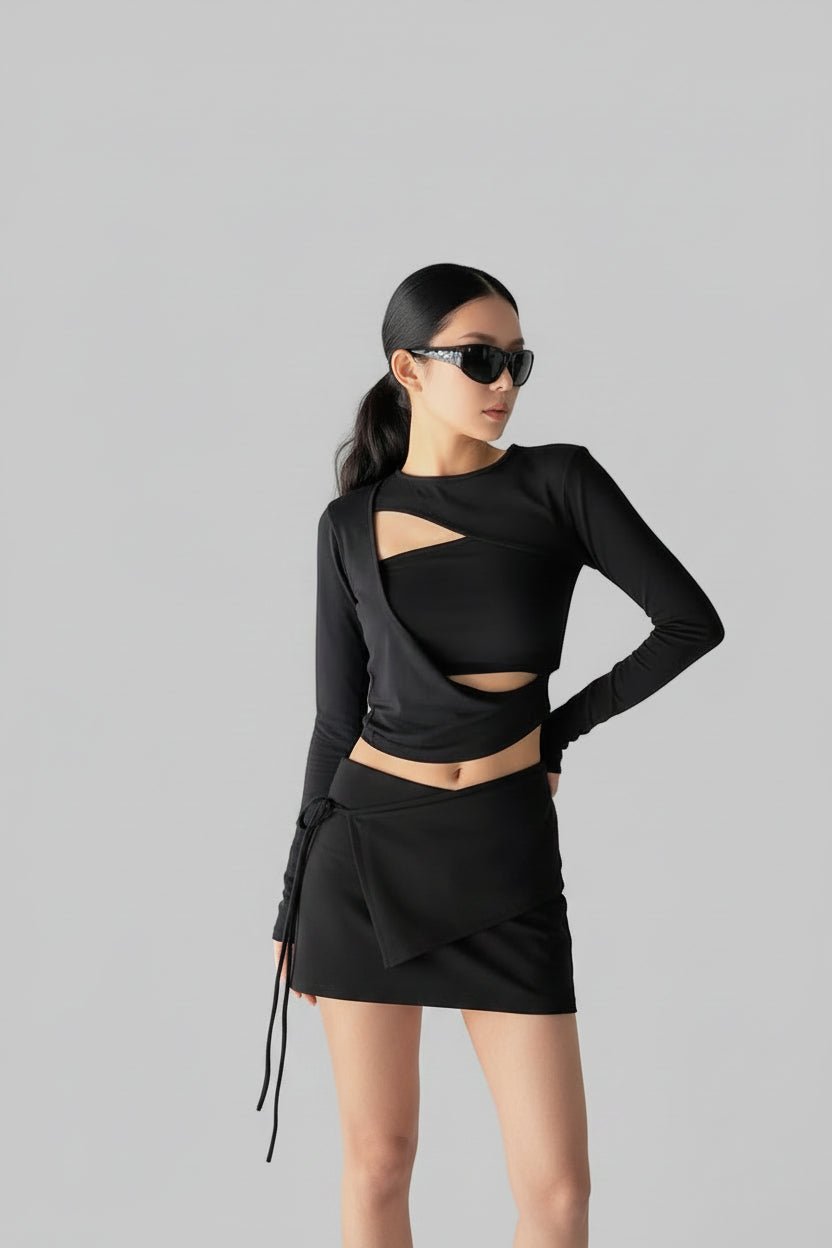 Clever Alice Layered Slit Tee - clever alice