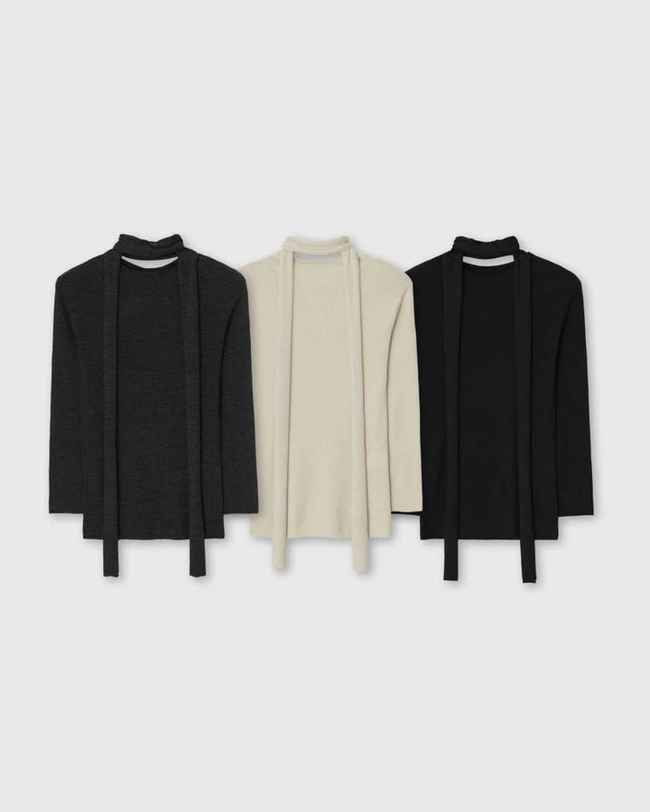 Clever Alice Midi Sleeved Muffler Top - clever alice