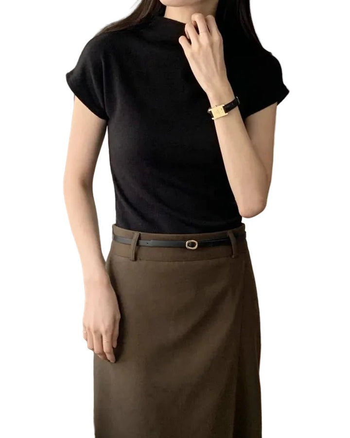 Clever Alice Mild Half Turtleneck Tee - clever alice