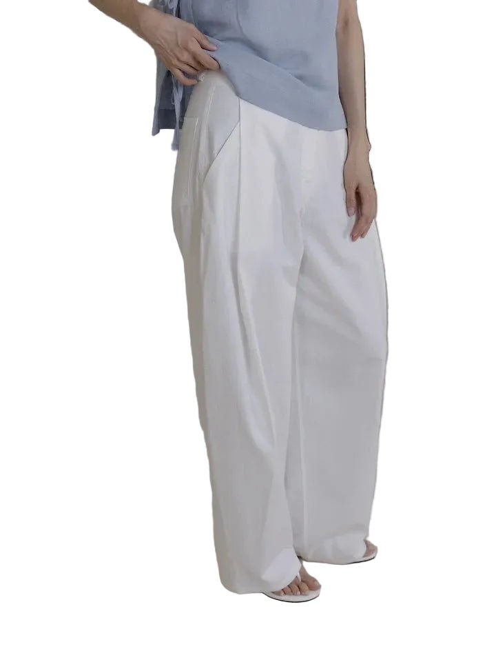 Clever Alice Mono Tuck Cotton Pants - clever alice