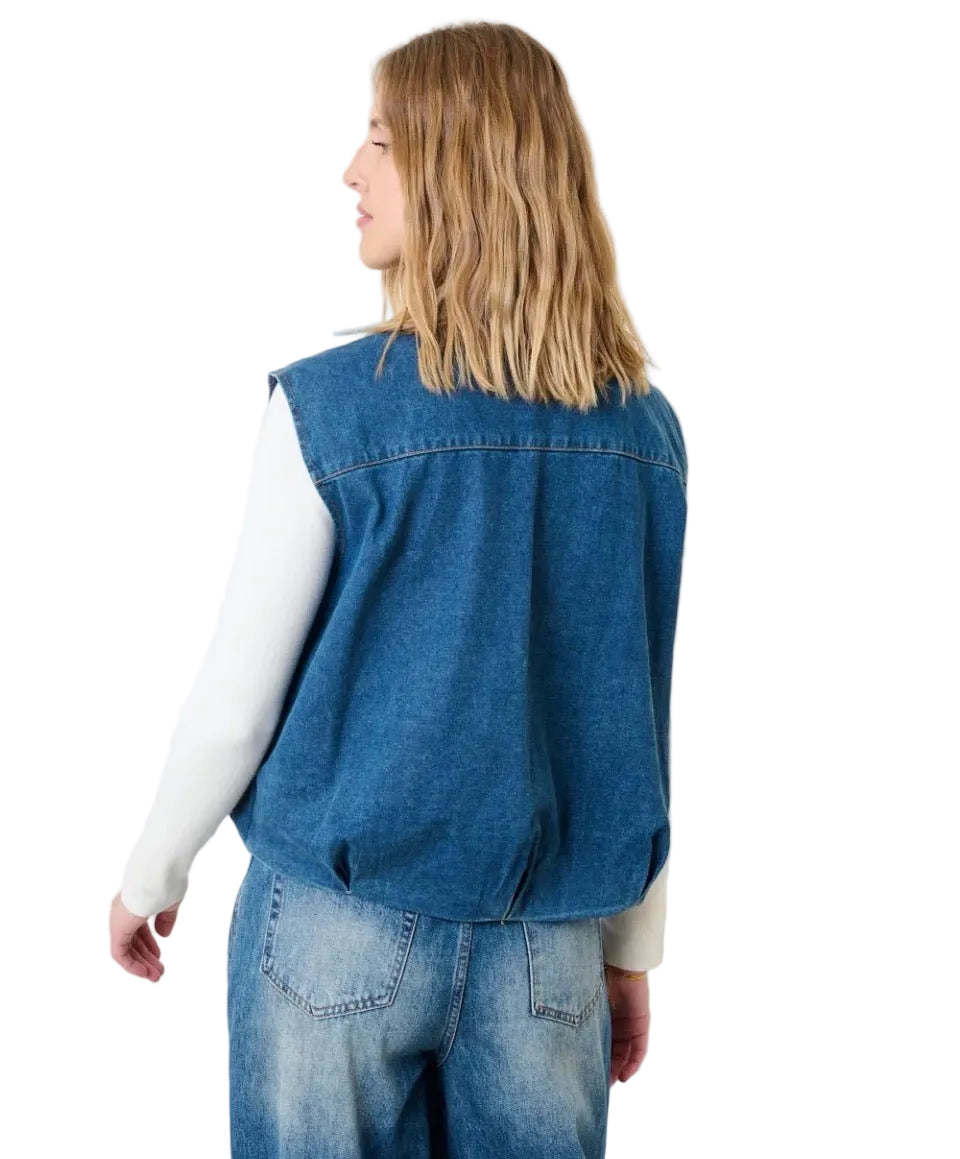 Clever Alice Rian Denim Vest - clever alice