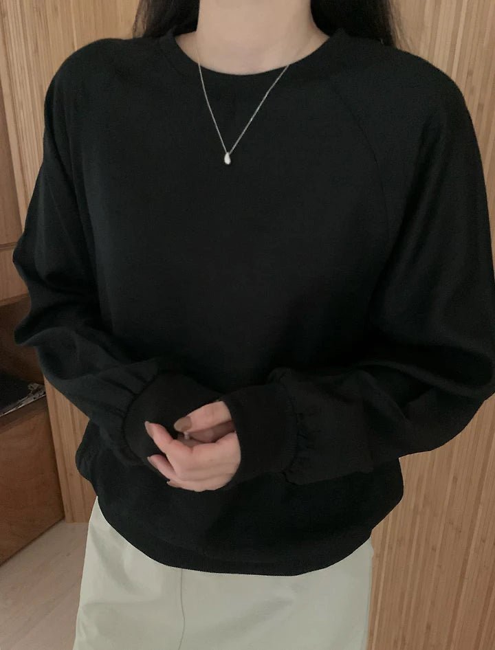 Clever Alice Sand Sweatshirt Blouse - clever alice