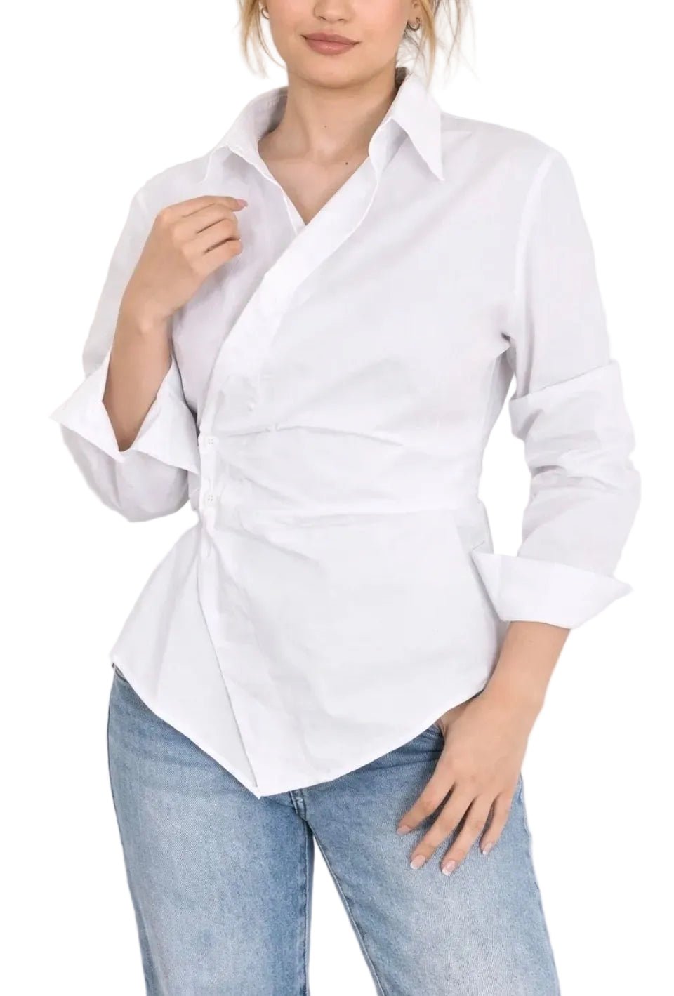 Clever Alice Siren Side Button Top - clever alice