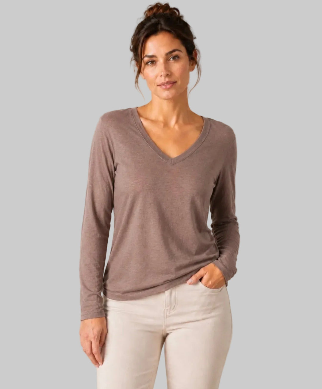 Clever Alice Slim V-Neck Long Sleeve - clever alice