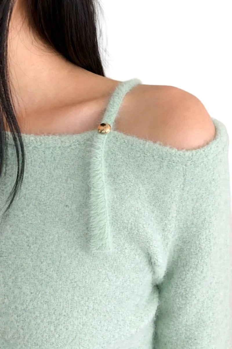 Clever Alice Terry Angora Sweater Top - clever alice