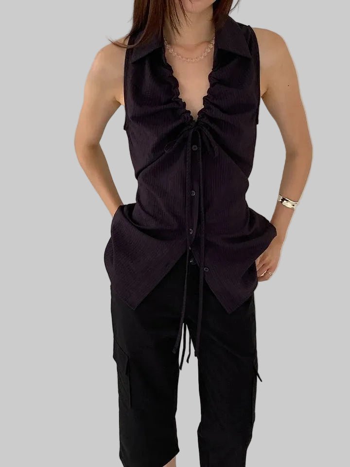Clever Alice Tunnel Sleeveless Blouse - clever alice