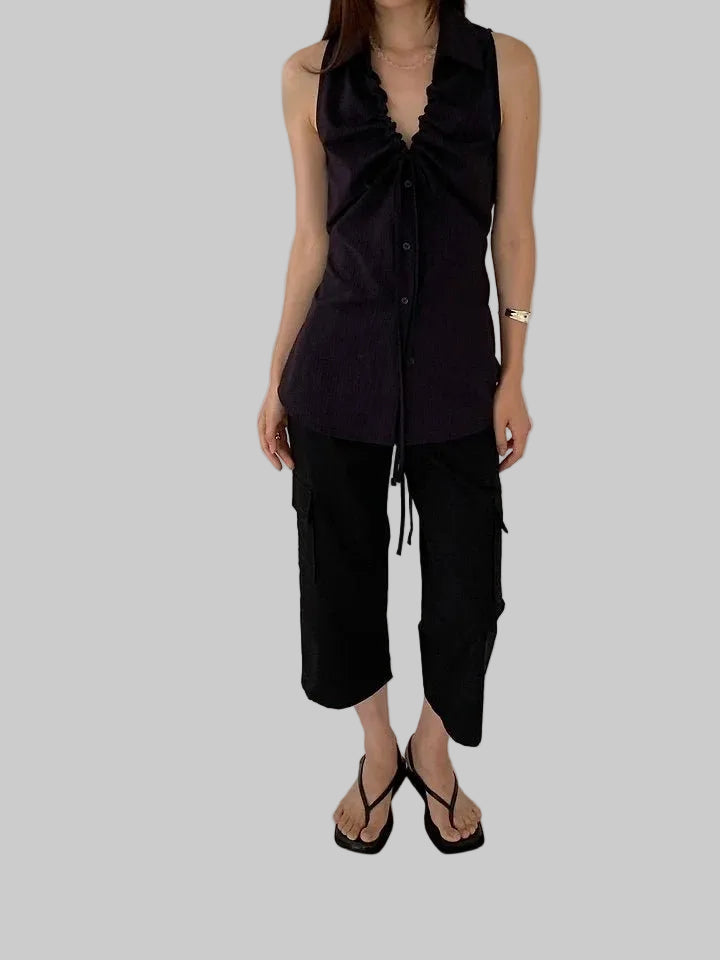 Clever Alice Tunnel Sleeveless Blouse - clever alice