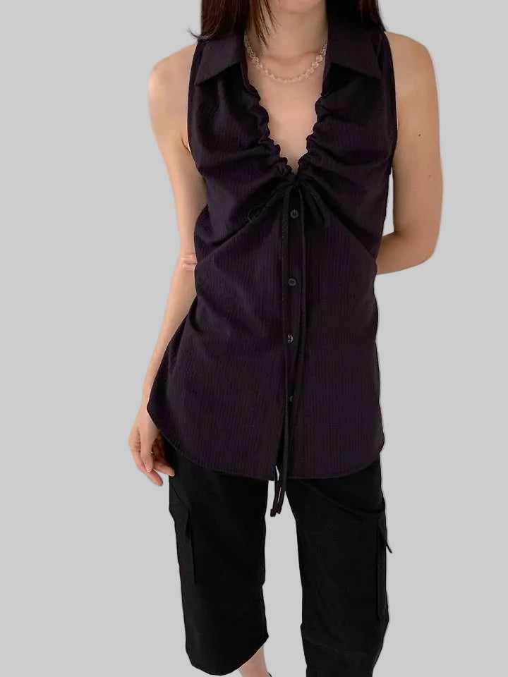Clever Alice Tunnel Sleeveless Blouse - clever alice