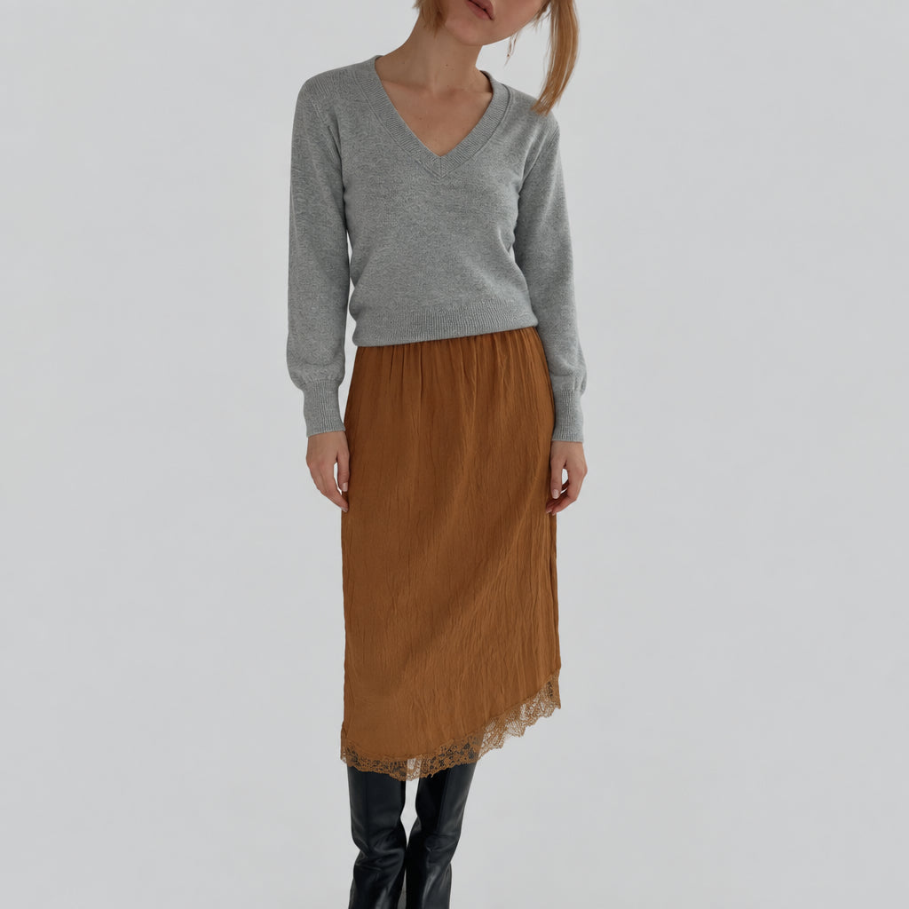Clever Alice V Shirring Tee - clever alice