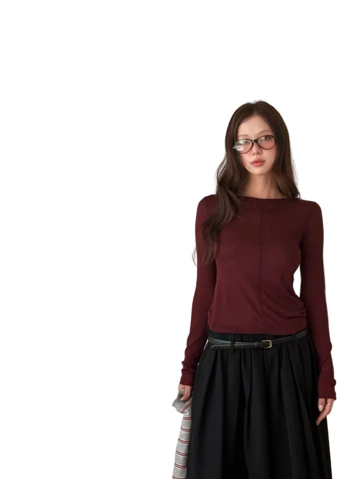 Clever Alice Wool Luxury Long Sleeve Tee - clever alice