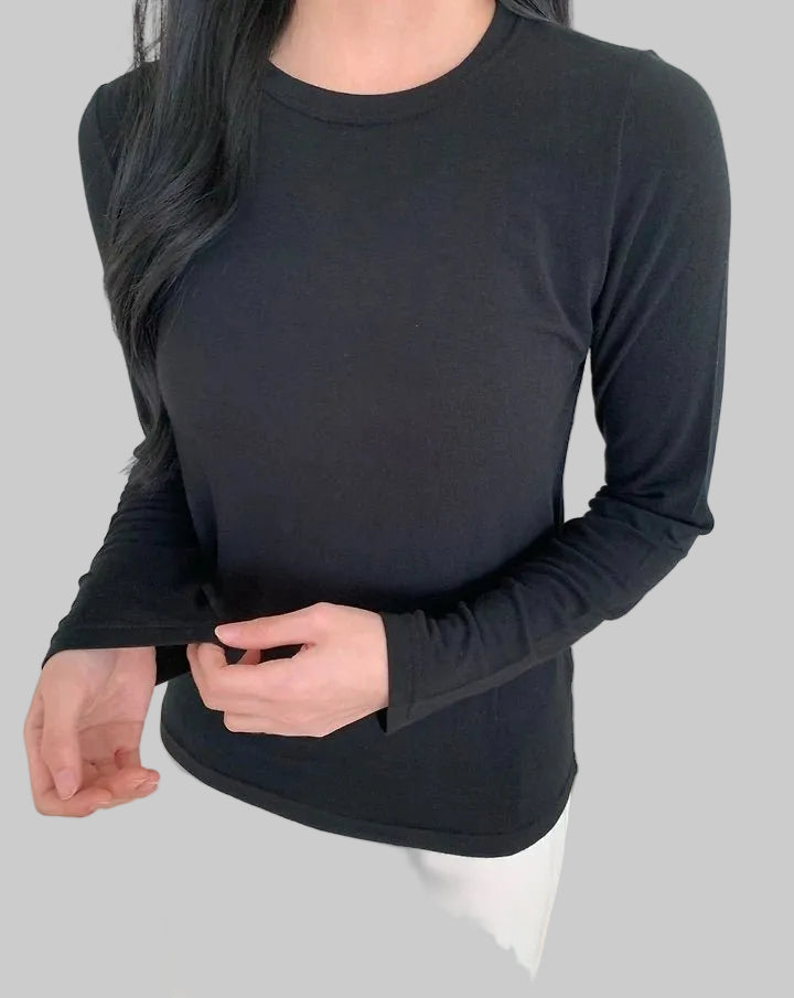 Clever Alice Wool Round Neck Tee - clever alice