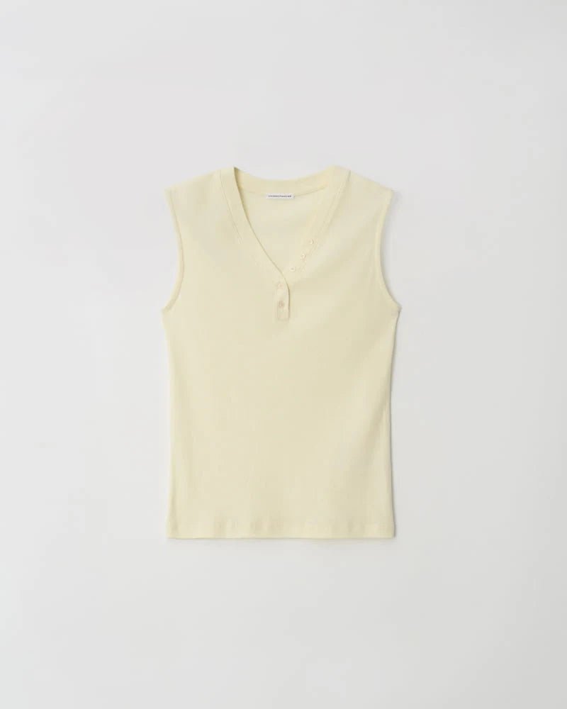 Clever Alice Y Button Sleeveless Top - clever alice