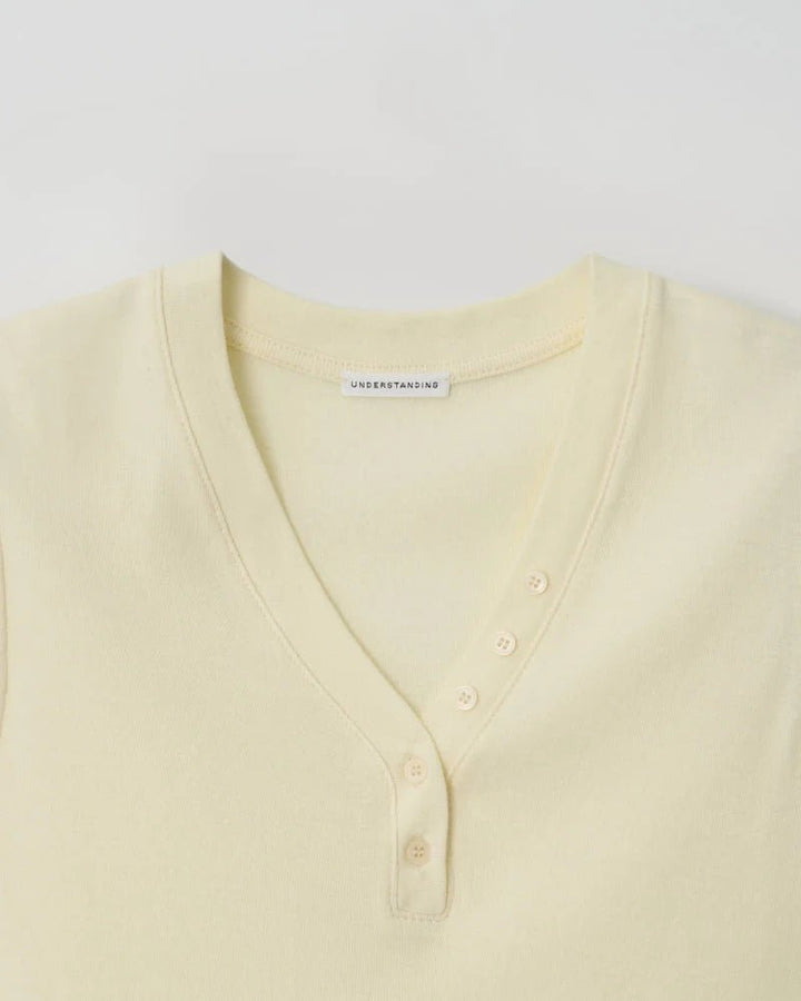 Clever Alice Y Button Sleeveless Top - clever alice