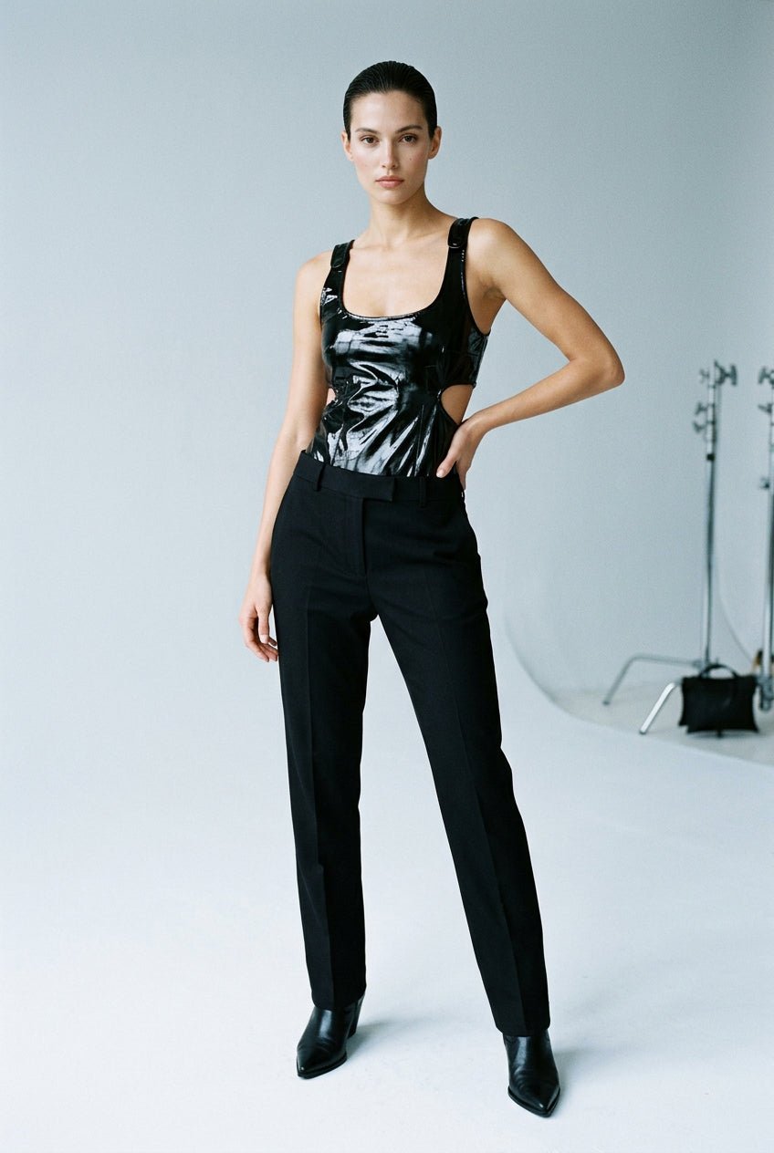 Courreges Buckle Cut-Out Bodysuit - clever alice