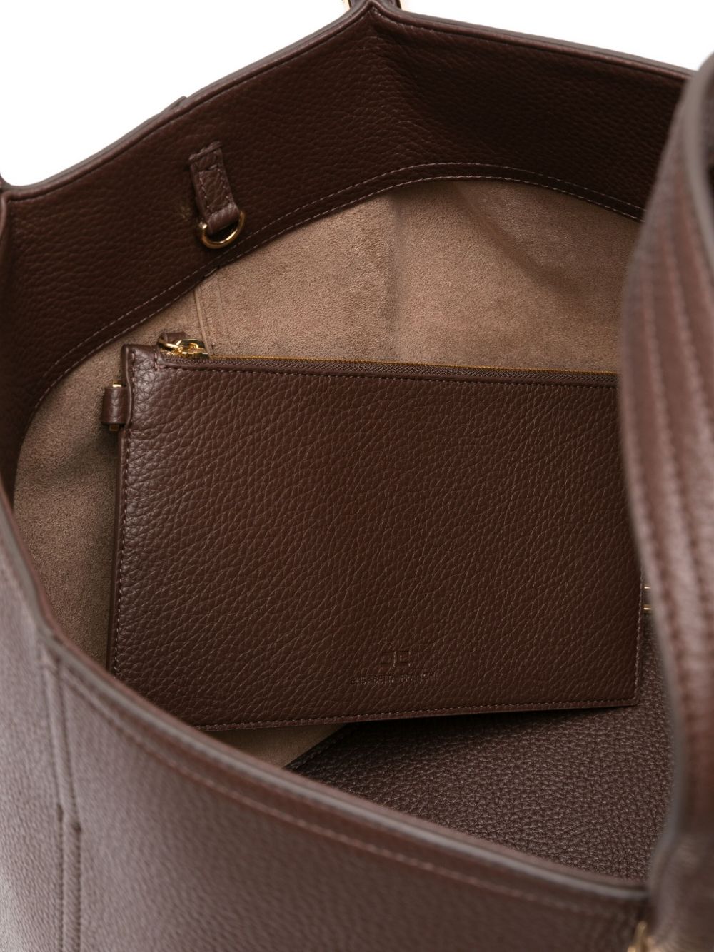 Elisabetta Franchi Large tote with logo details - clever alice