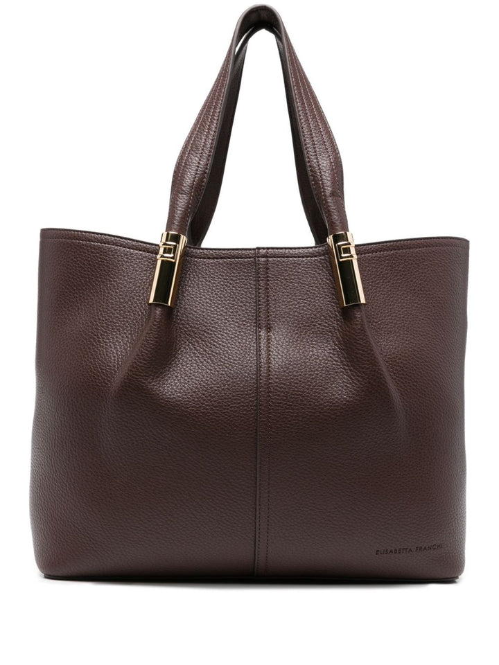 Elisabetta Franchi Large tote with logo details - clever alice