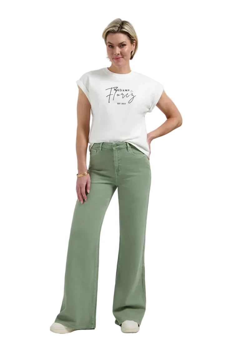 Florez Ana Flared | Olive Green - clever alice