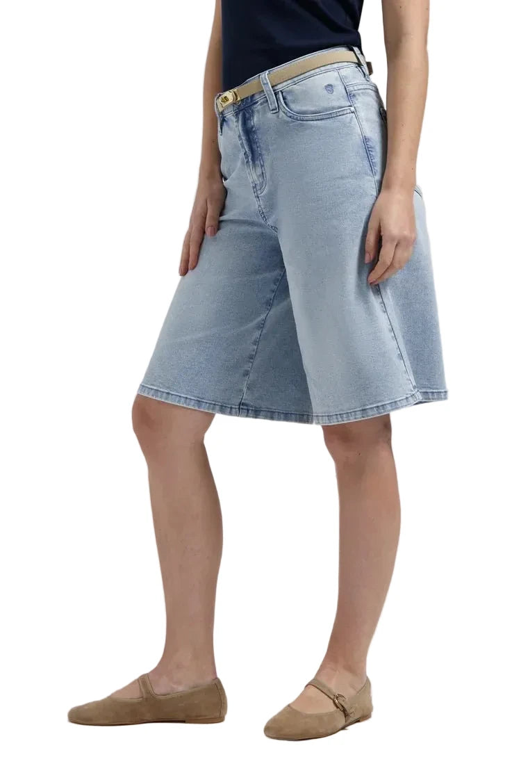Florez Bermuda | Bleached Denim - clever alice