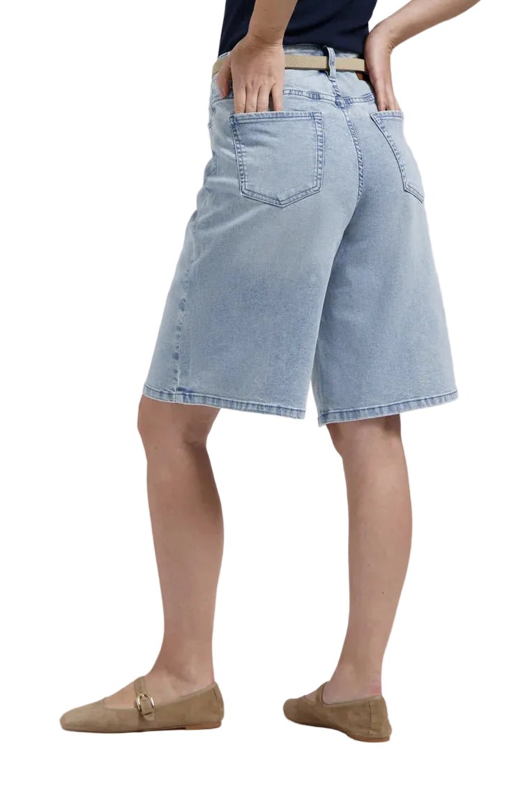 Florez Bermuda | Bleached Denim - clever alice