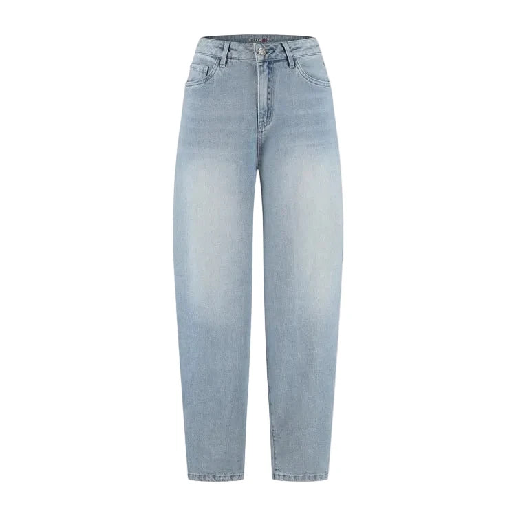 Florez Fani barrel jeans | Mid Blue - clever alice