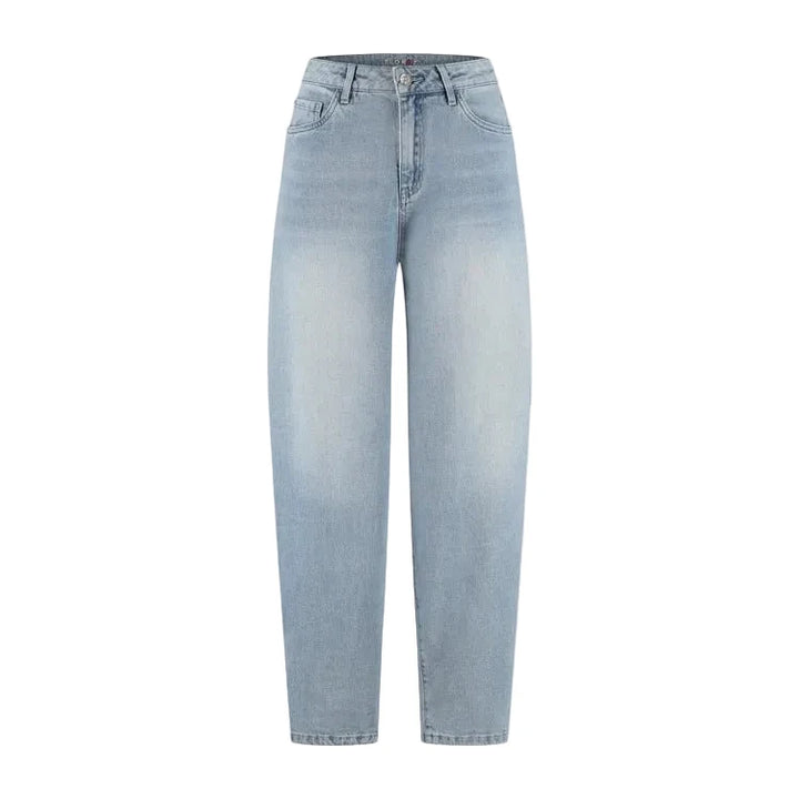 Florez Fani barrel jeans | Mid Blue - clever alice