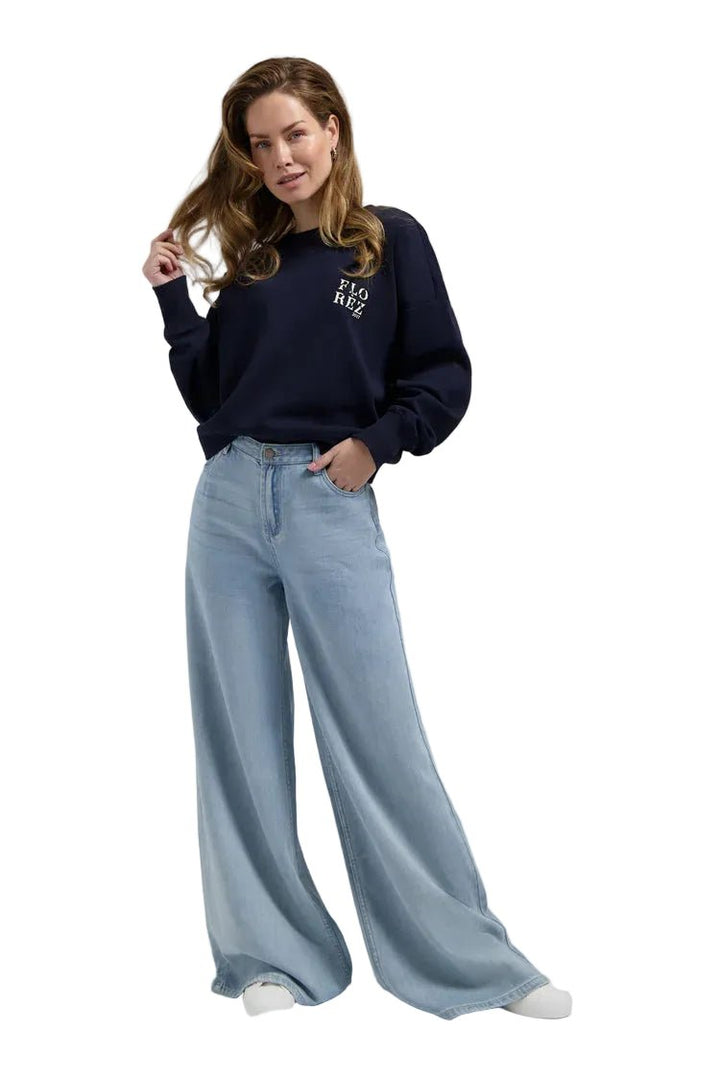Florez Ivy Sweater | Navy Blue - clever alice