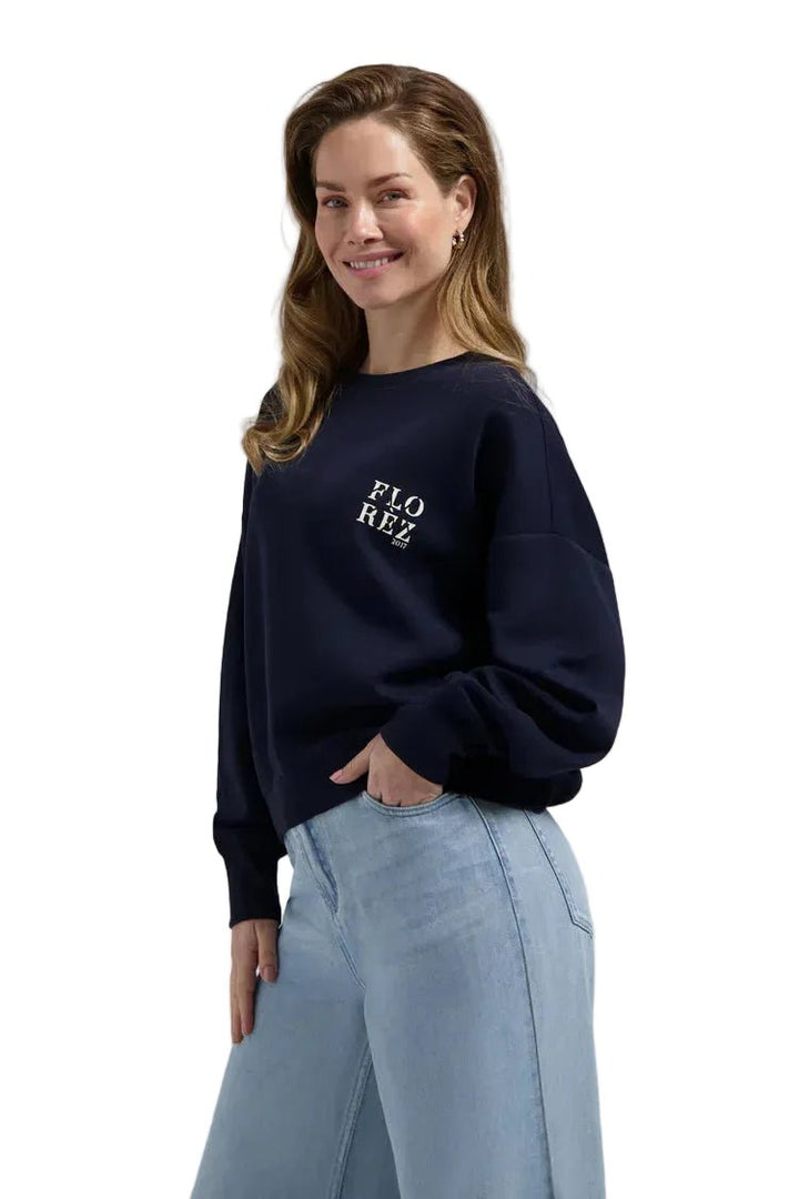 Florez Ivy Sweater | Navy Blue - clever alice