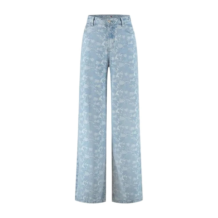 Florez Liv Wide leg | Plaited blue - clever alice