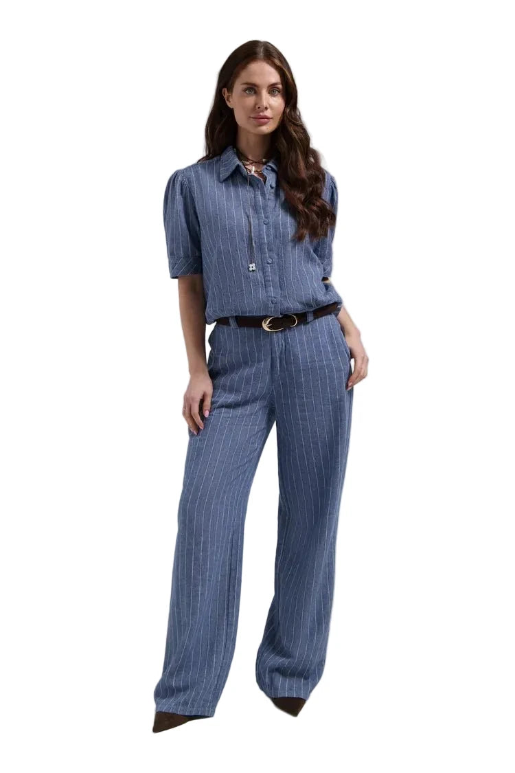 Florez Philly trousers | Blue Stripe - clever alice