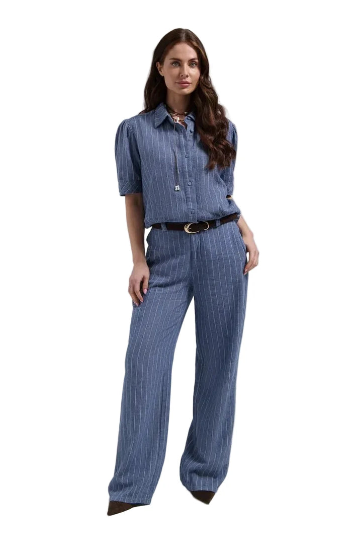 Florez Philly trousers | Blue Stripe - clever alice
