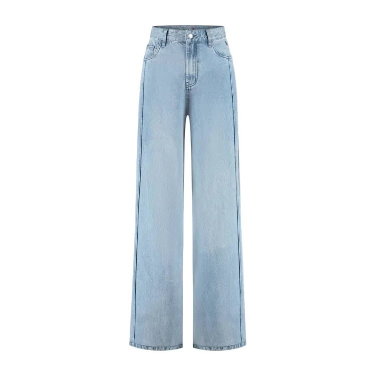 Florez Riley Wide Leg | Bleached Denim - clever alice