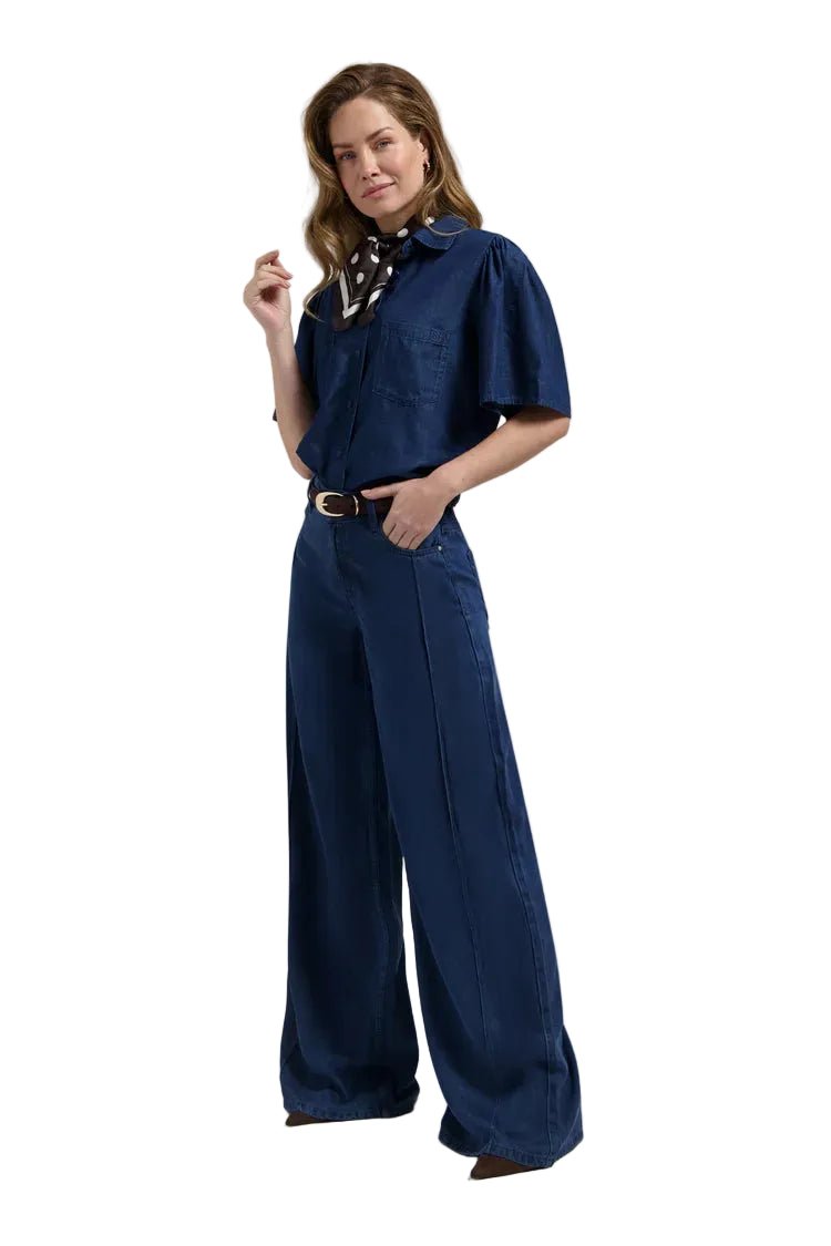 Florez Riley Wide Leg | Dark indigo - clever alice
