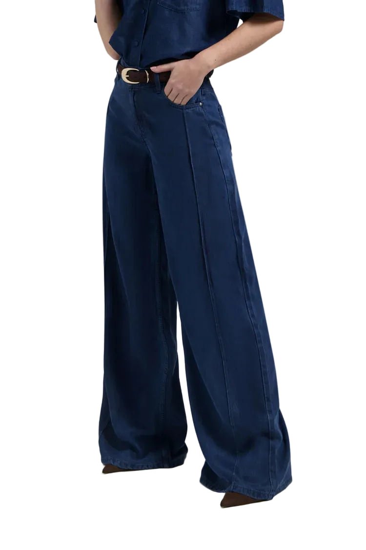 Florez Riley Wide Leg | Dark indigo - clever alice