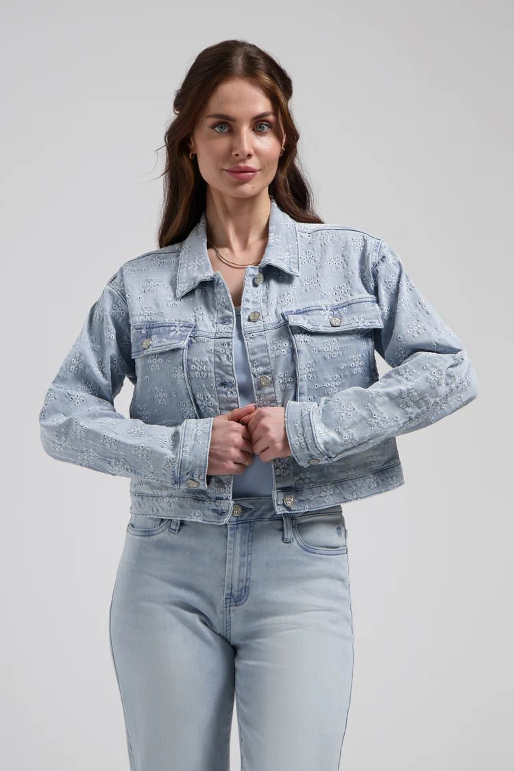 Florez Thalia jacket | Bleached Denim - clever alice