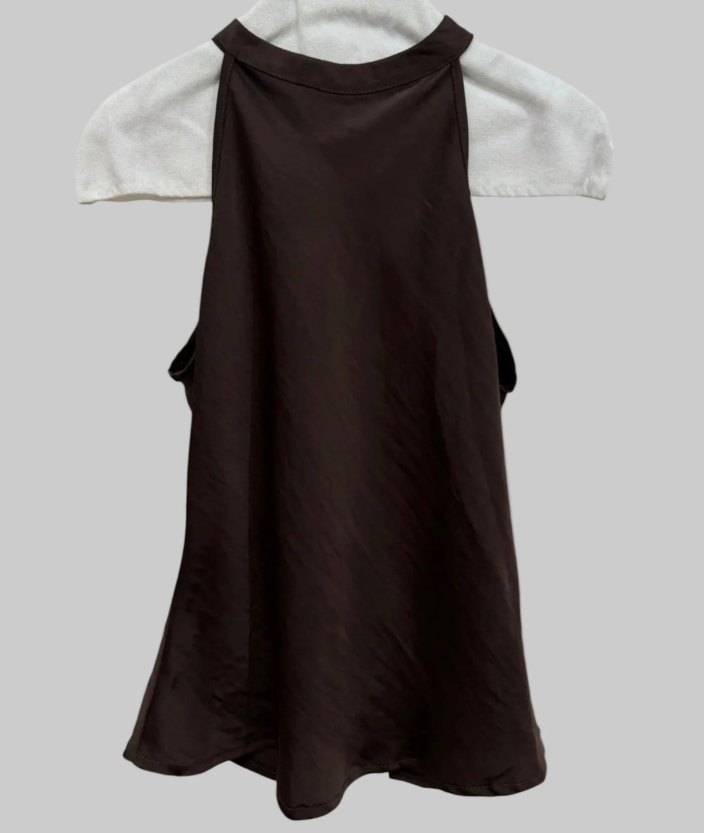 Garconne Biarritz Satin Halter Top - clever alice