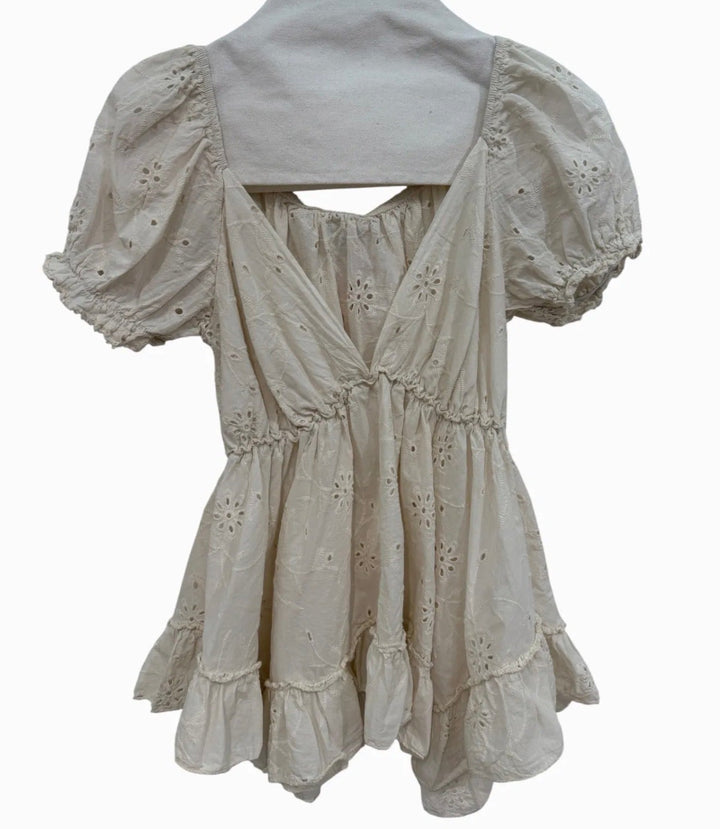 Garconne Cotton Eyelet Top - clever alice