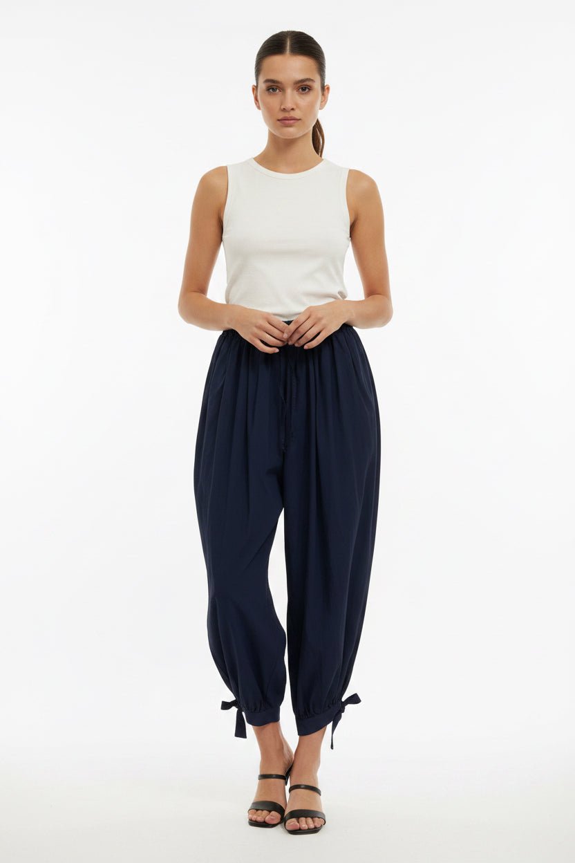 Garconne Cuffed Barrel Pant - clever alice