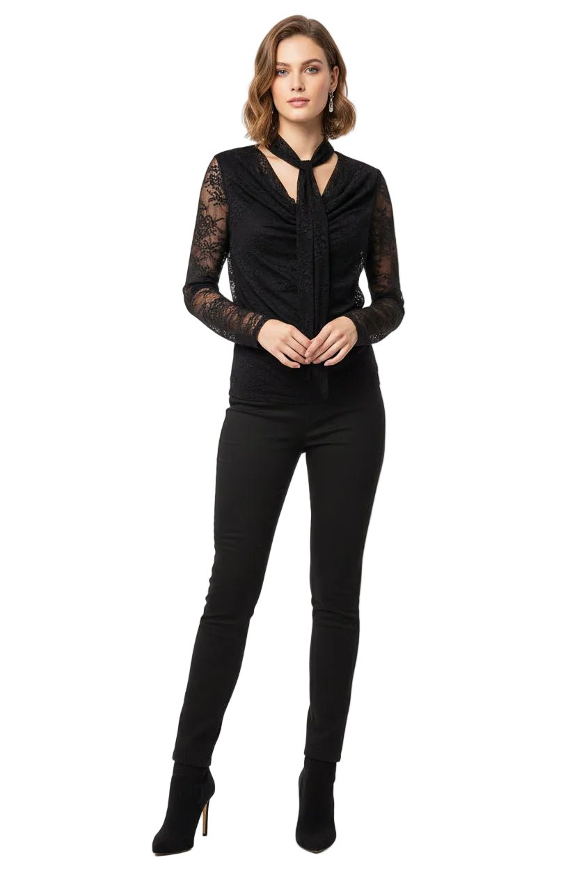 Garconne Fawn Lace Tie Blouse - clever alice