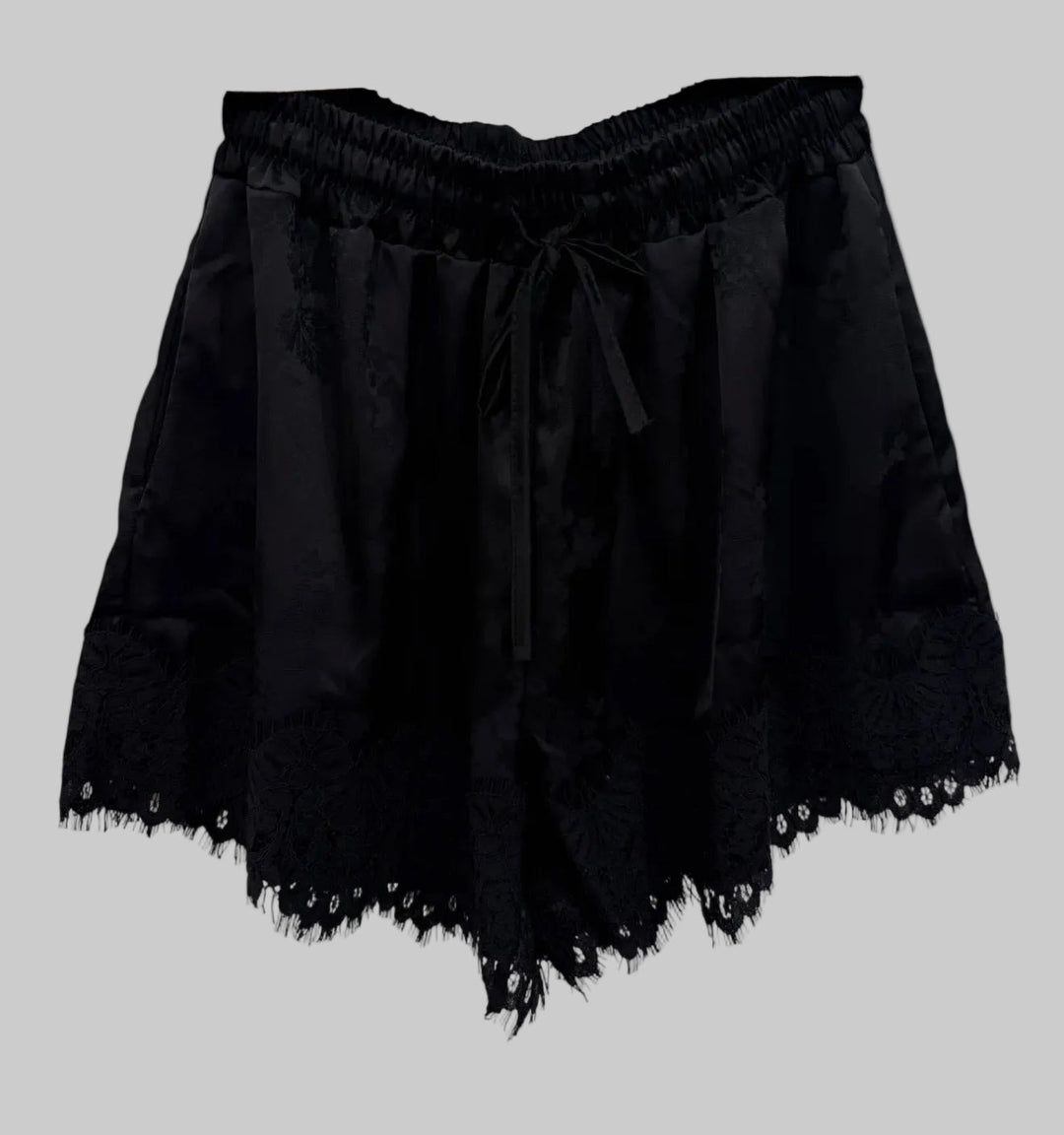 Garconne Jacques Satin Lace Trim Short - clever alice