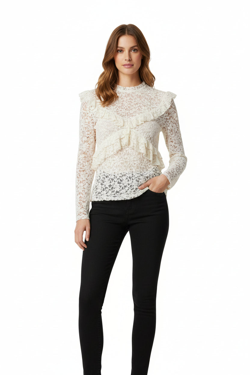 Garconne Lana Lace Blouse - clever alice