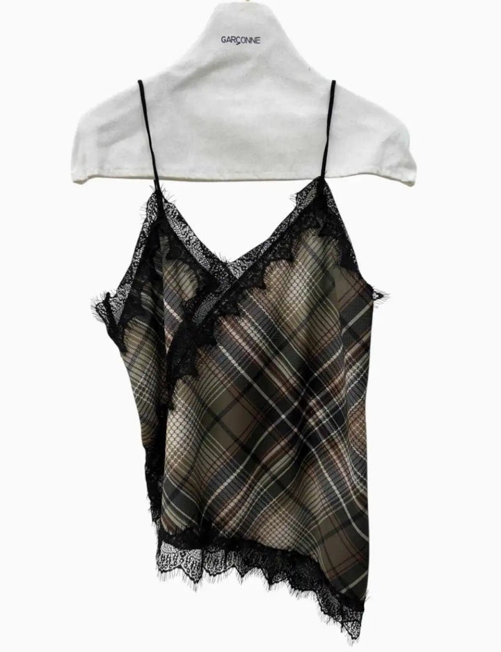 Garconne Plaid Cami - clever alice
