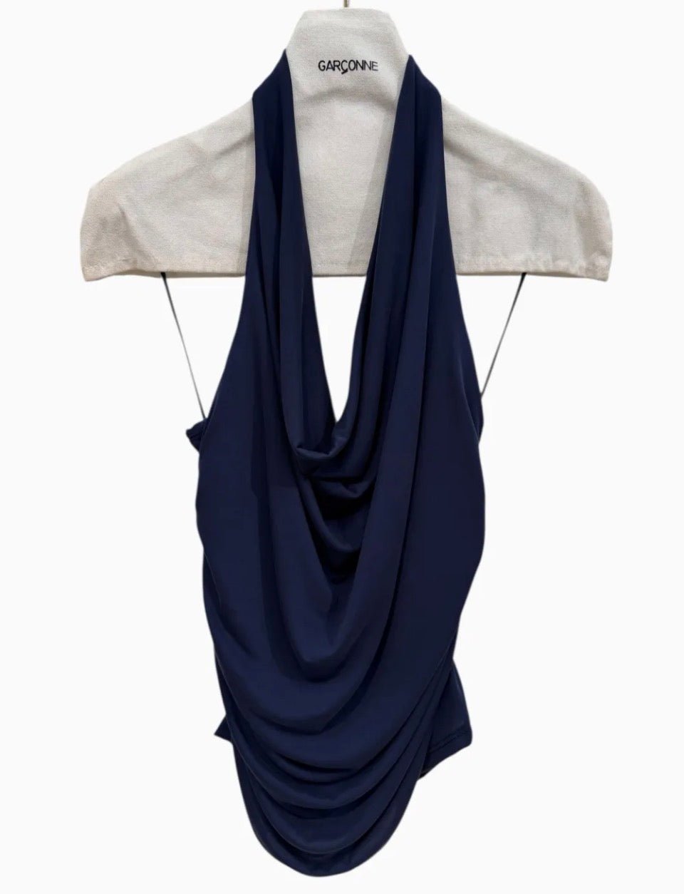 Garconne Plunging Halter Top - clever alice