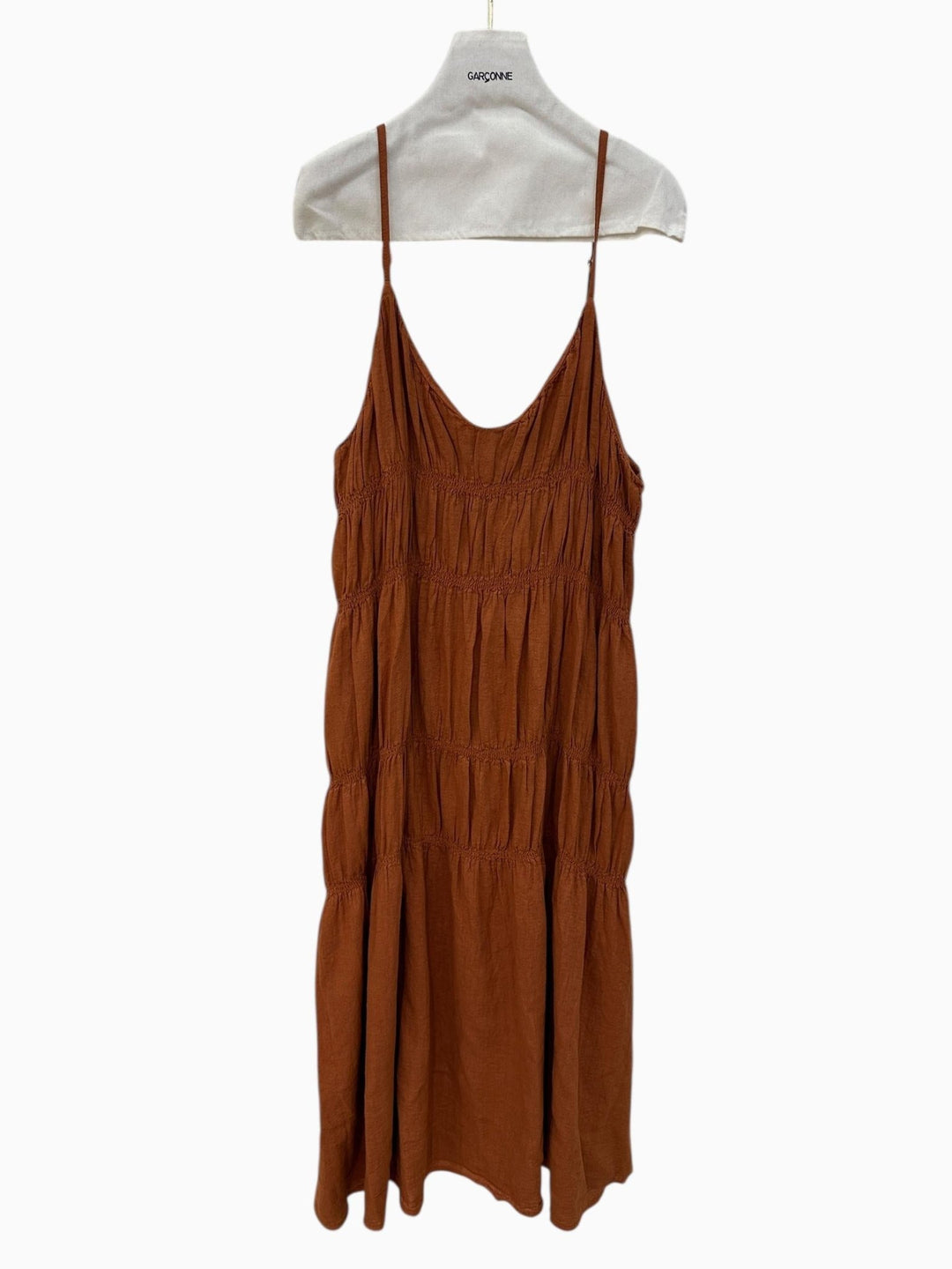 Garçonne Ruched Maxi Dress - clever alice