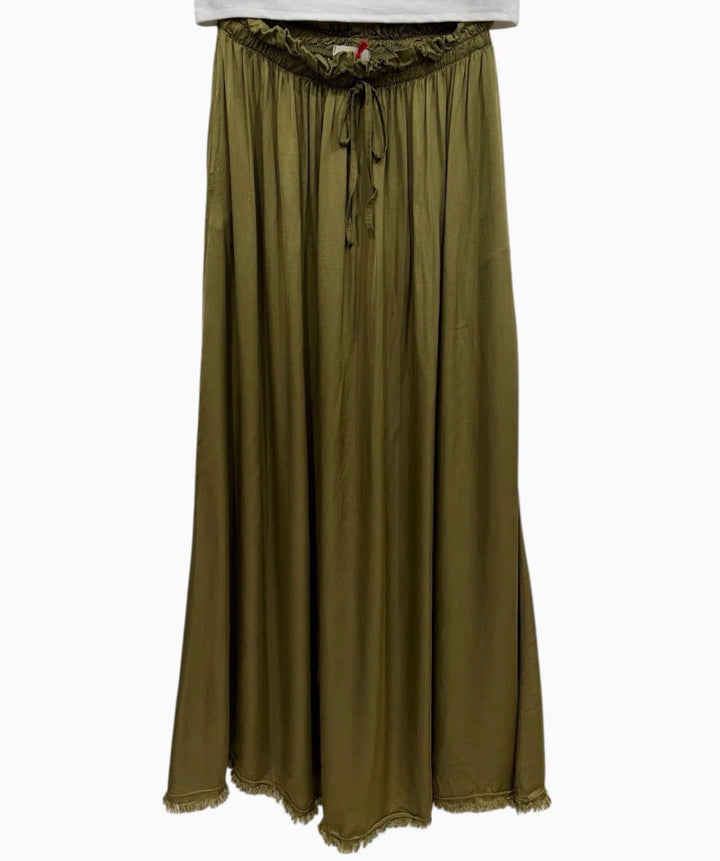 Garconne Silk Maxi Skirt - clever alice