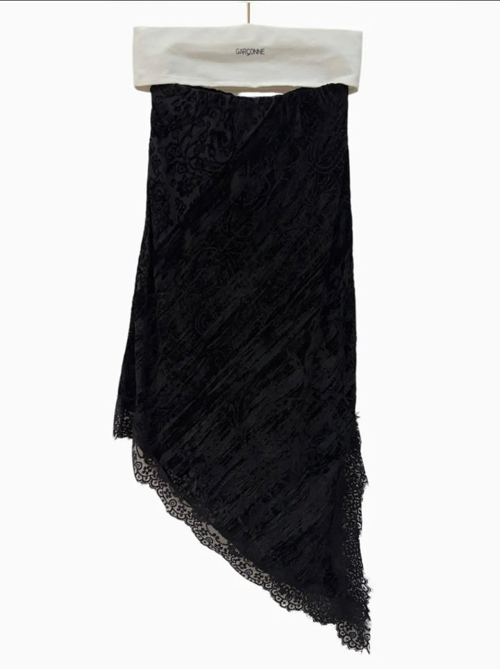 Garconne Stevie Skirt in Velvet - clever alice