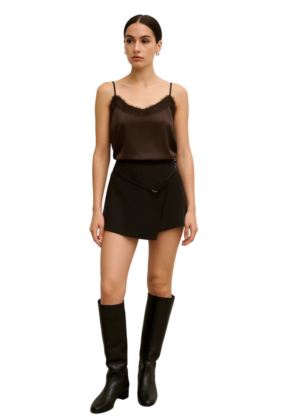 Garconne Vegan Leather Cami - clever alice