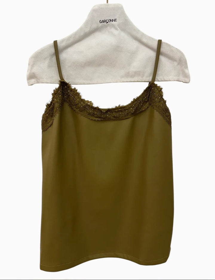 Garconne Vegan Leather Cami - clever alice